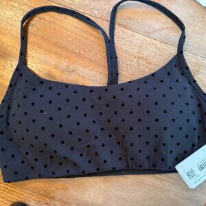 NWT Lululemon Flow Y Bra Light Support, A/B Cup Evolve Flocked Size Small S